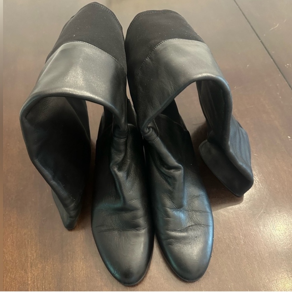 Stuart Weitzman 50/50 hidden wedge heel boots sz 8 great condition! - Picture 3 of 8